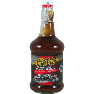 CattleBoyZ Chipolte Maple Bacon BBQ Sauce (Case of 12)